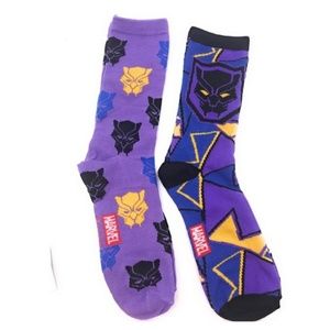 MARVEL Black Panther 2-pair of Socks NWT